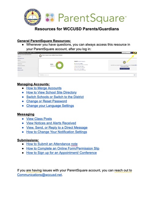 parentsquare resource guide